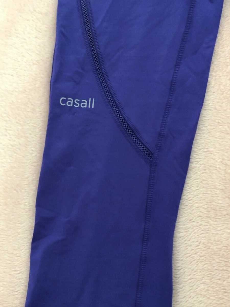 Legging De Sport Casall 3/4 Longueur - Taille 10 Violet - Neuf Avec Étiquettes
