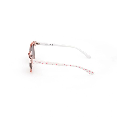 Guess GU9219 74F Sparkly Clear Pink Square Plastic Kids Sunglasses 48-16-130 - Picture 6 of 7