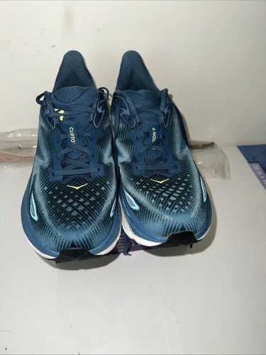 Hoka One One Clifton 9 Laufschuhe blau Herren US Größe - 11 D 1127895 - MOBS