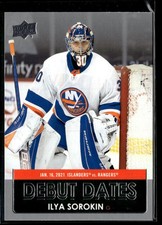 2021-22 Upper Deck Debut Dates Ilya Sorokin #DD-22