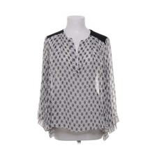 Schumacher, Bluse, Größe: ONE SIZE, Weiß/Schwarz/Grau, Seide, Damen #Z3u