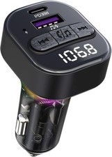 Bluetooth 5.3 FM Transmitter for Car, Bluetooth Car Adapter with Type-C PD 30W 