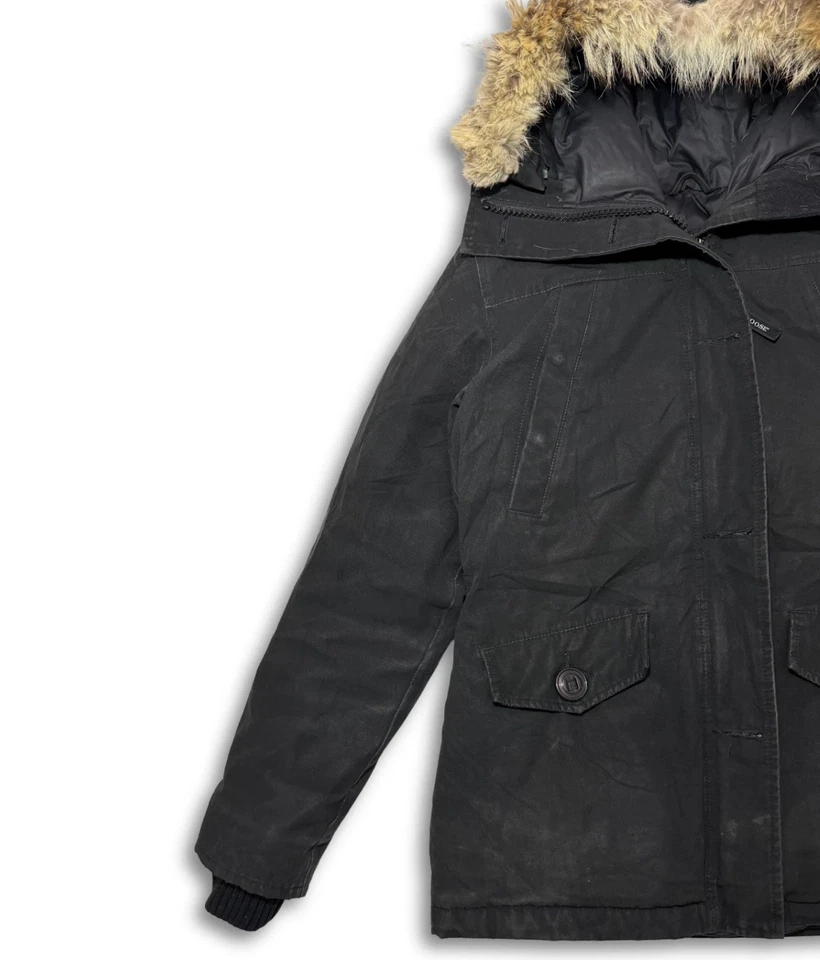 Canada Goose Montebello Parka Black Fur Trim Women’s Size M - Image 3 of 4