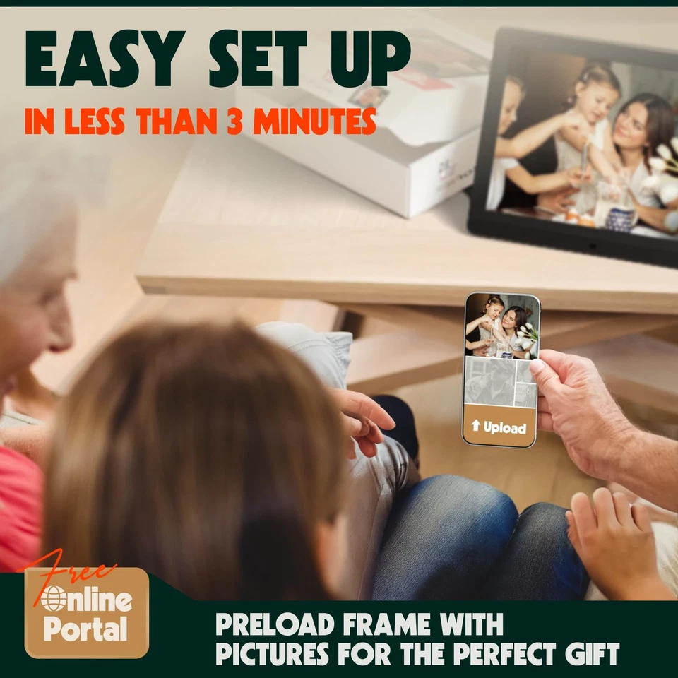 PixStar 15 inch Large Digital Frame WiFi | Free Unlimited Cloud | Share Video... - Image 2 of 4