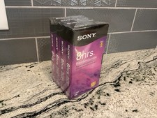 NEW Sealed Sony 8 Hour Premium VHS Tape Lot 4 Pack T 160