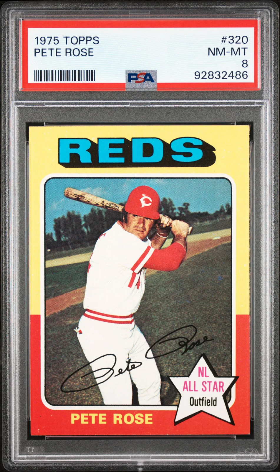 1975 Topps Pete Rose #320 PSA 8
