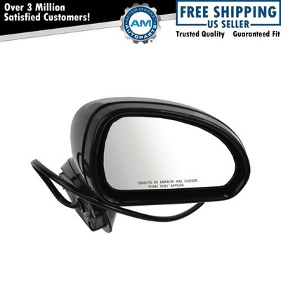TRQ Mirror Power Black RH Right Passenger for 2006-2009 Mitsubishi Eclipse
