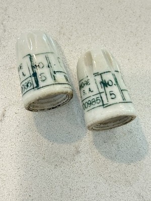Vintage, porcelain twist-on wire connectors, Simplex brand model made in Holland