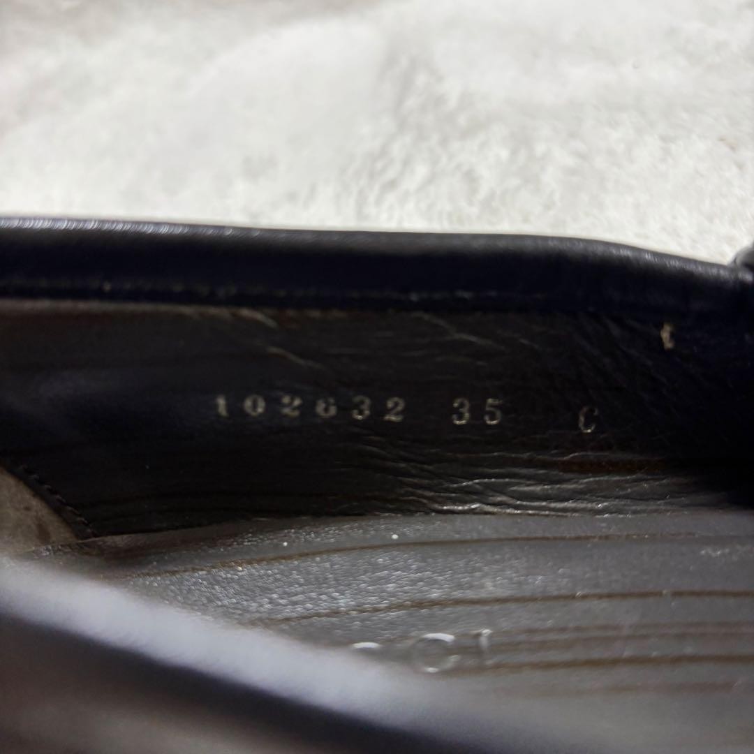 GUCCI Women's Loafers Horsebit Leather Black EU35/US5 120219c thumbnail 18