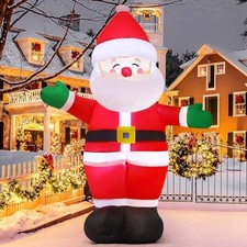 5 FT Christmas Inflatables Santa Claus Outdoor Decorations Blow Up Yard