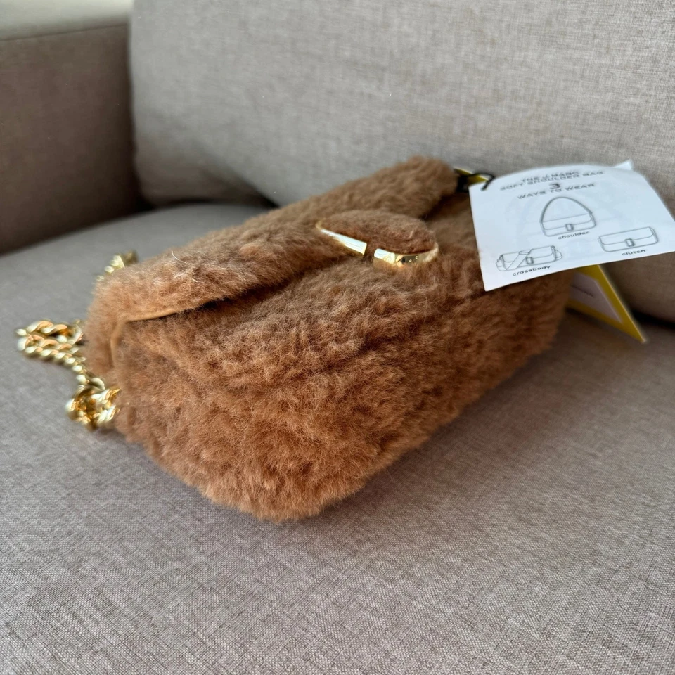 Marc Jacobs The Teddy J Marc Camel Brown Mini Handbag NEW Clutch Shoulder Bag - Image 4 of 4