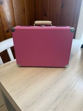 Crosley Portable Suitcase Record Player Turntable w/ Built-In Speakers Pink
