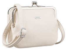 Rovicky beige Umhängetasche aus Kunstleder