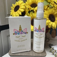 Jafra Sweetie Fantasy 3.3 Fl oz with All Over Body Spray with Glitter 4.2 Fl oz