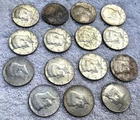 Lot of 15 Kennedy Half Dollars 40% Silver Dated 1965-1967