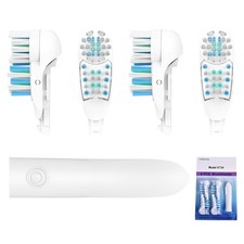 4X Sensitive Toothbrush Dual Clean 1 Count Pack of 4 , 4 Pcs White