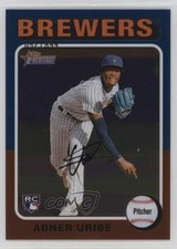 2024 Topps Heritage High Number Rookies Chrome 57/699 Abner Uribe #160 0nr3