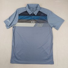 Oakley Medium Mens Polo Shirt 21x29 Stretch Performance Micron