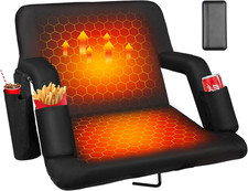 Heated Bleacher Seat with Backrest with 5V 20000Mah Battery Heated Stadium Seats