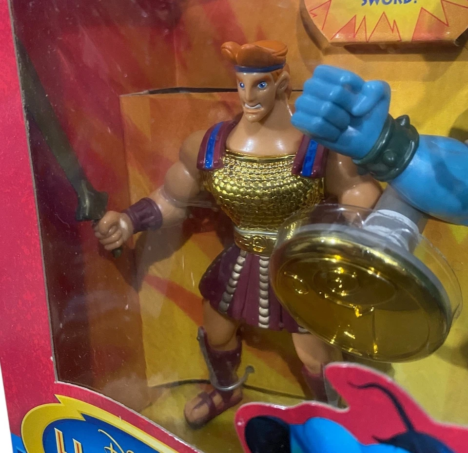 Disney's Hércules Nessus & Herc w Shield Battle Pack 1997 Conjunto de figuras de acción NUEVO Foto 2 de 4