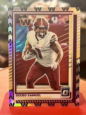 2025 DEEBO SAMUEL /32 Panini Donruss Optic #30 TEAM LOGO Border Commanders 49ers