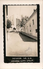 Nevada City, California CA County Court House Original Vintage Real Photo RPPC