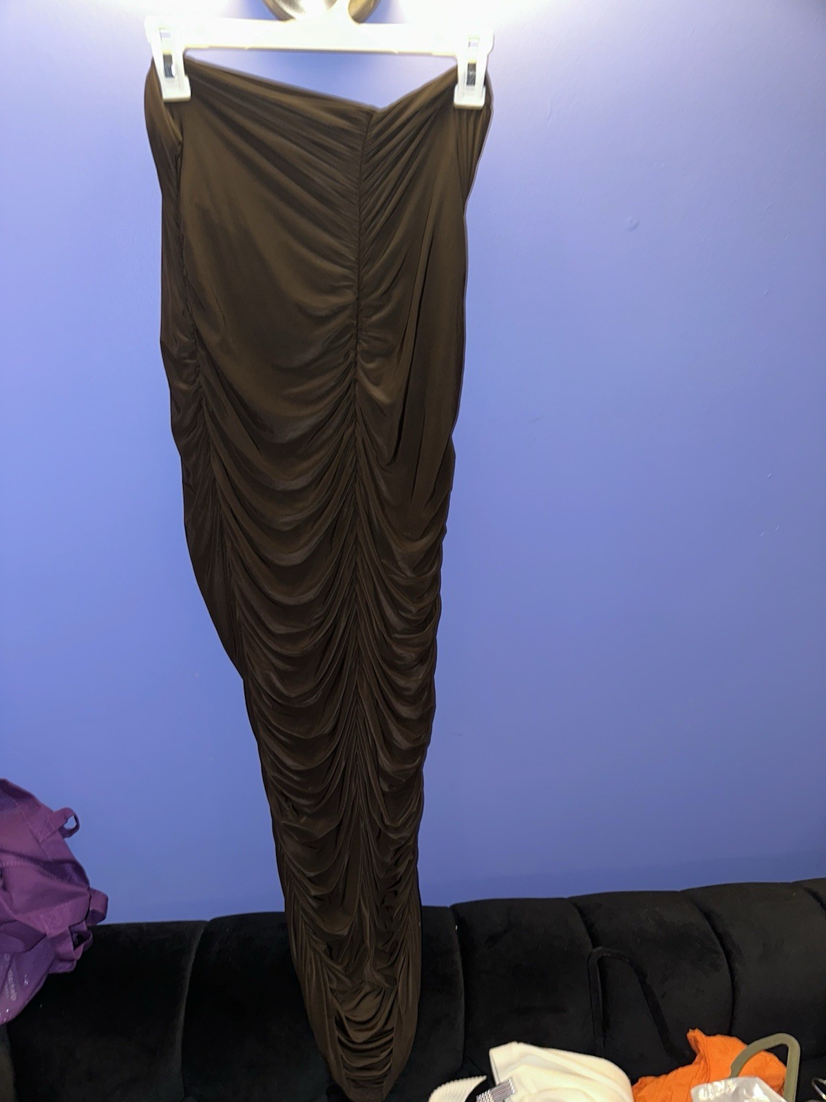 Strapless Brown Dress