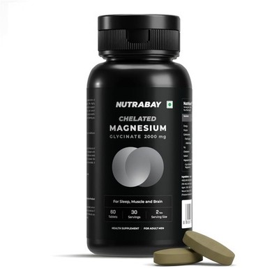 Magnesium Glycinate 2000mg | For Deep Sleep, Muscle Soreness & Brain Function
