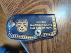 Leather Ford Crest Key Case Ring Key Chain Fob Accessory Truck Bronco Falcon