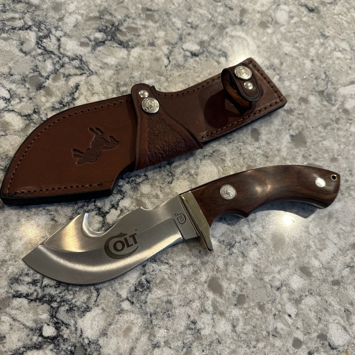 COLT CT7 SERENGETI SKINNER GUTHOOK FIXED BLADE HUNTING KNIFE JAPAN
