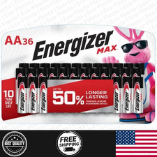 Max Aa Batteries 36-Pack , Double A Alkaline Batteries