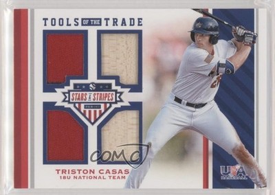 2017 Panini USA Baseball Stars & Stripes Prime 5/25 Triston Casas #44 0i76