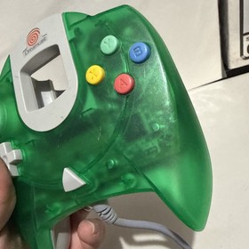 OEM Sega Dreamcast Clear Green Controller HKT-7700 Authentic Tested & Works!