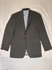 Lauren Ralph Lauren Corduroy Gray Single-Breasted Blazer Regular Fit 42L
