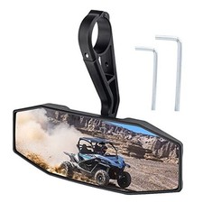 UTV Center Rearview Mirror - Adjustable Convex Rear View Mirror Fits 1.5 to 2
