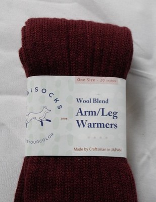 Tabbisocks Women's Wool Blend Arm/Leg Warmers DH3 Maroon One Size