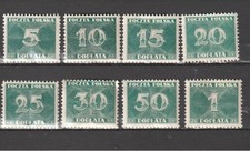 Poland (1938-39) - Postage Due stamps (Scott # J95-102)  MH VF