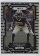 2023 Panini Prizm Rookies Press Proof Prizm Isaiah Foskey #373 10nl