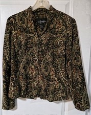 Requirements Women's Green  Paisley Lightweight Jacket S 
