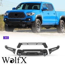 For 2016-2023 Toyota Tacoma NEW Steel 3 in1 Front Bumper w/Side Wings+2*D-Rings