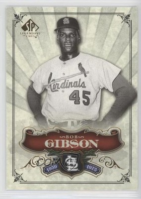 2006 SP Legendary Cuts Bob Gibson #9 HOF 0e3