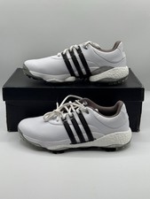 adidas Tour360 22 Cloud White/Core Black/Silver Metallic Size 9