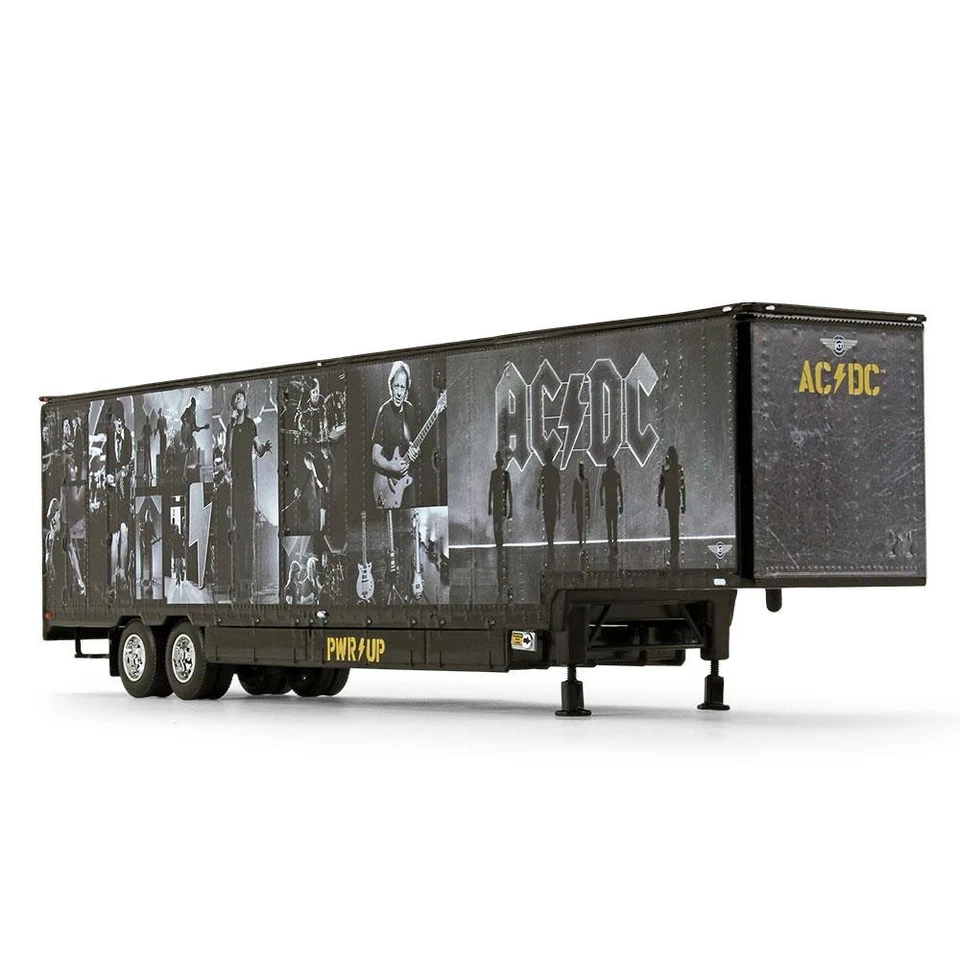 First Gear DCP 1/64 Black AC/DC Power Up Peterbilt Semi with Trailer 69-1064 - Image 4 of 4