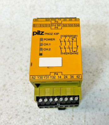 pilz PNOZ X3P 24VDC 24VAC 3n/o 1n/c 1so Safety Relay