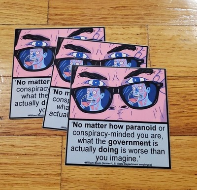 THEY LIVE Movie (1988) STICKERS    Three Pack LOT (3)