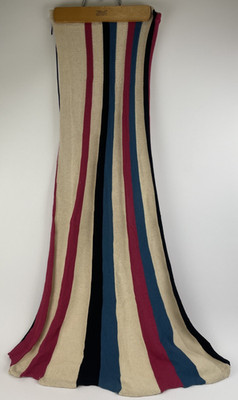 Save the Queen Designer Striped Strapless Sleeveless Knit Dress Size Small Italy