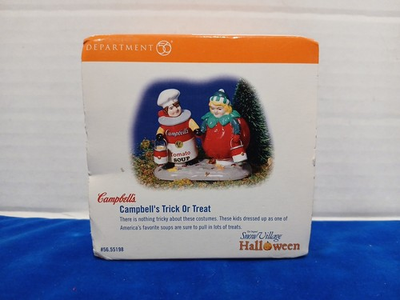 #ad Department 56 Snow Village Campbell#x27;s Trick Or Treat Halloween Figurine 5655198 $24.99