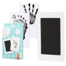 Newborn Baby Handprint and Footprint Kit - No Mess Clean-Touch Ink Pad With