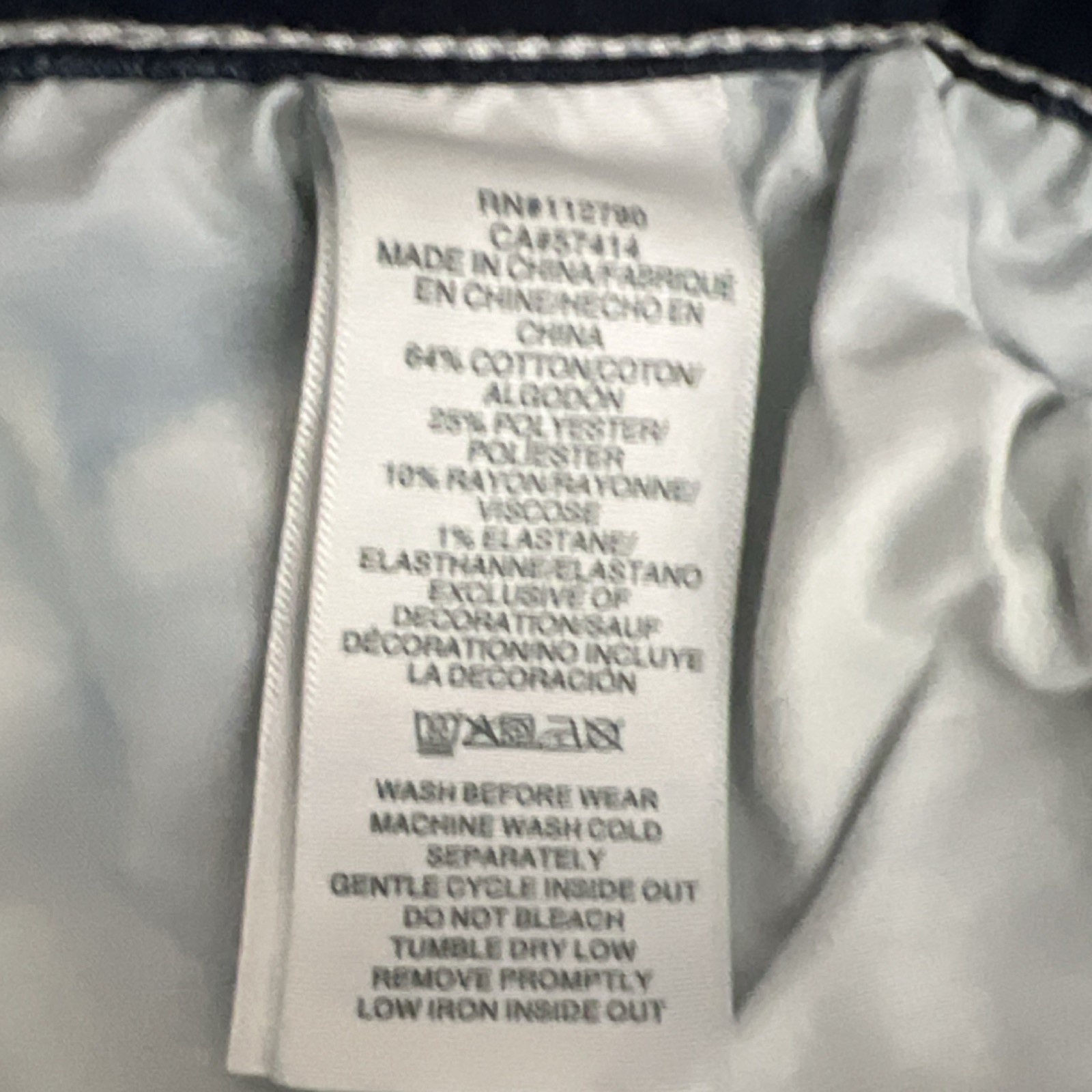 True Religion Bootcut Mid Rise Dark Blue Denim Stretch Jeans 5-Pocket Design thumbnail 4