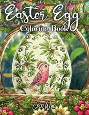 Easter Egg Coloring Book: Beautiful Adults Coloring Book with 50